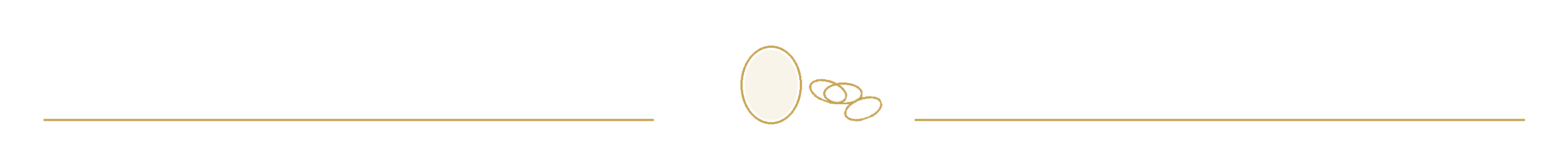 Gold jewelry pieces line art divider